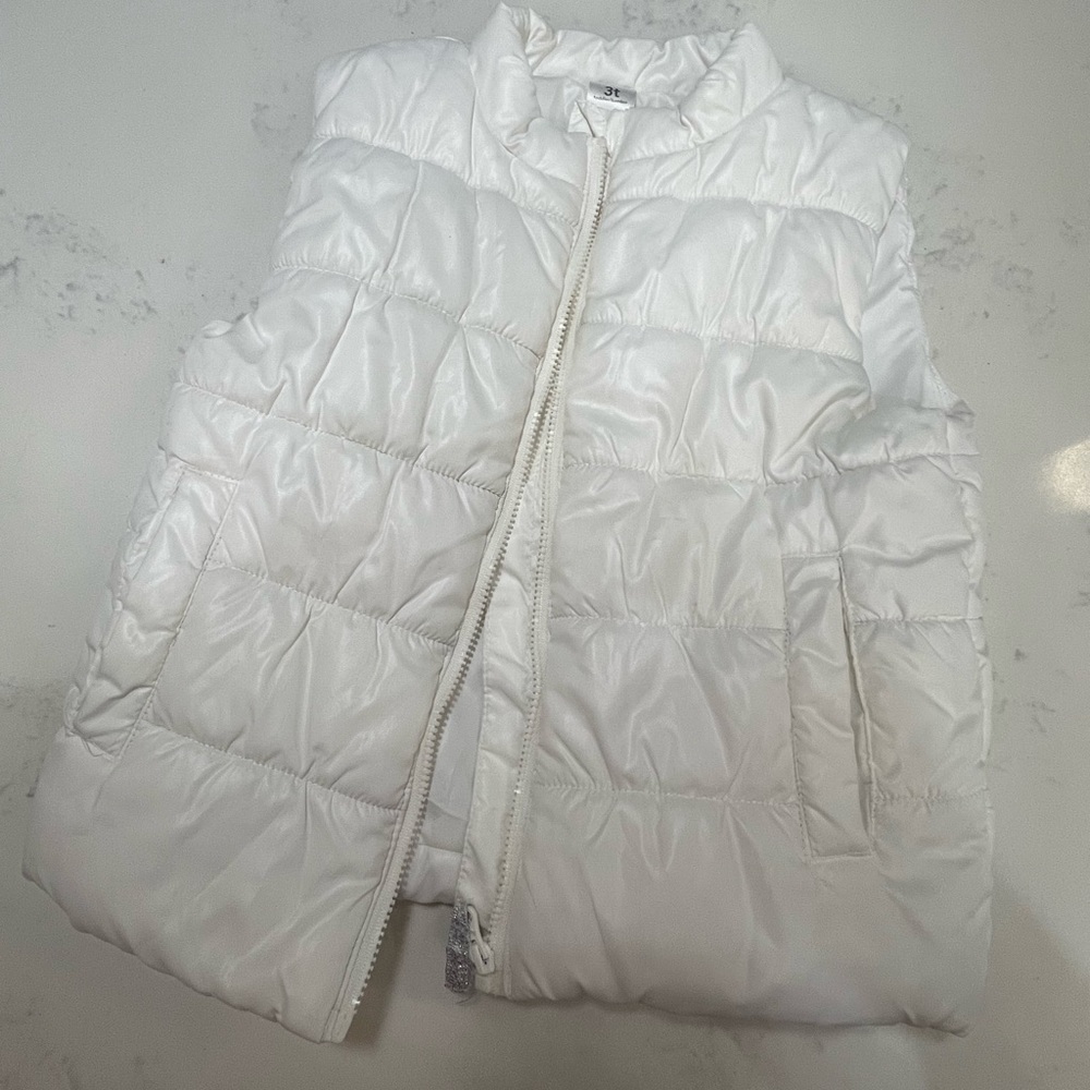 White Puffer Vest